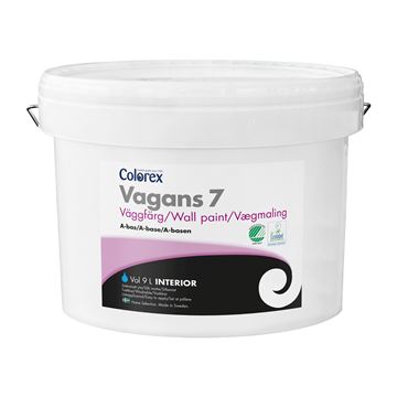 Vægmaling - Colorex - Home - glans 7 - mat - Svanemærket - Ecolabel - vandbaseret - hvid - 9 l
